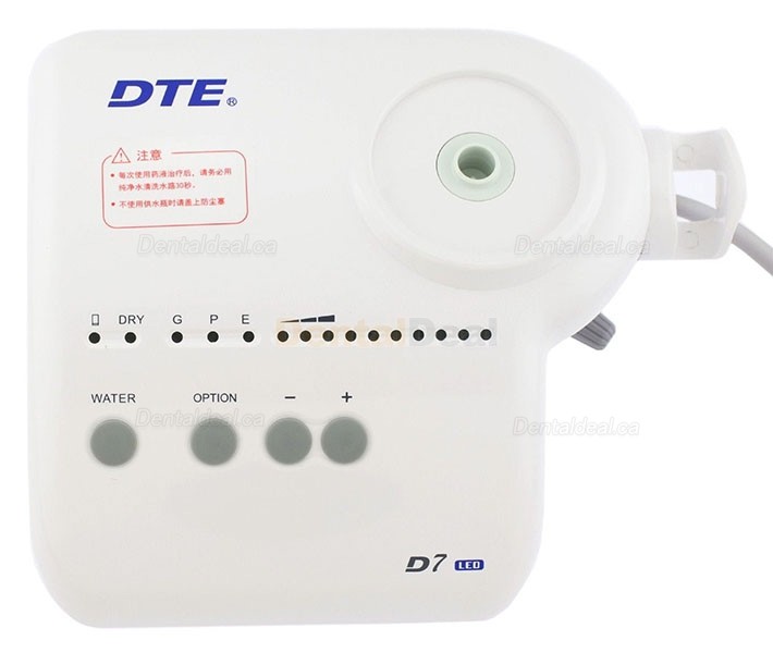 Woodpecker&reg; DTE D7 Dental Ultrasonic Scaler with LED Handpiece Fit SATELEC